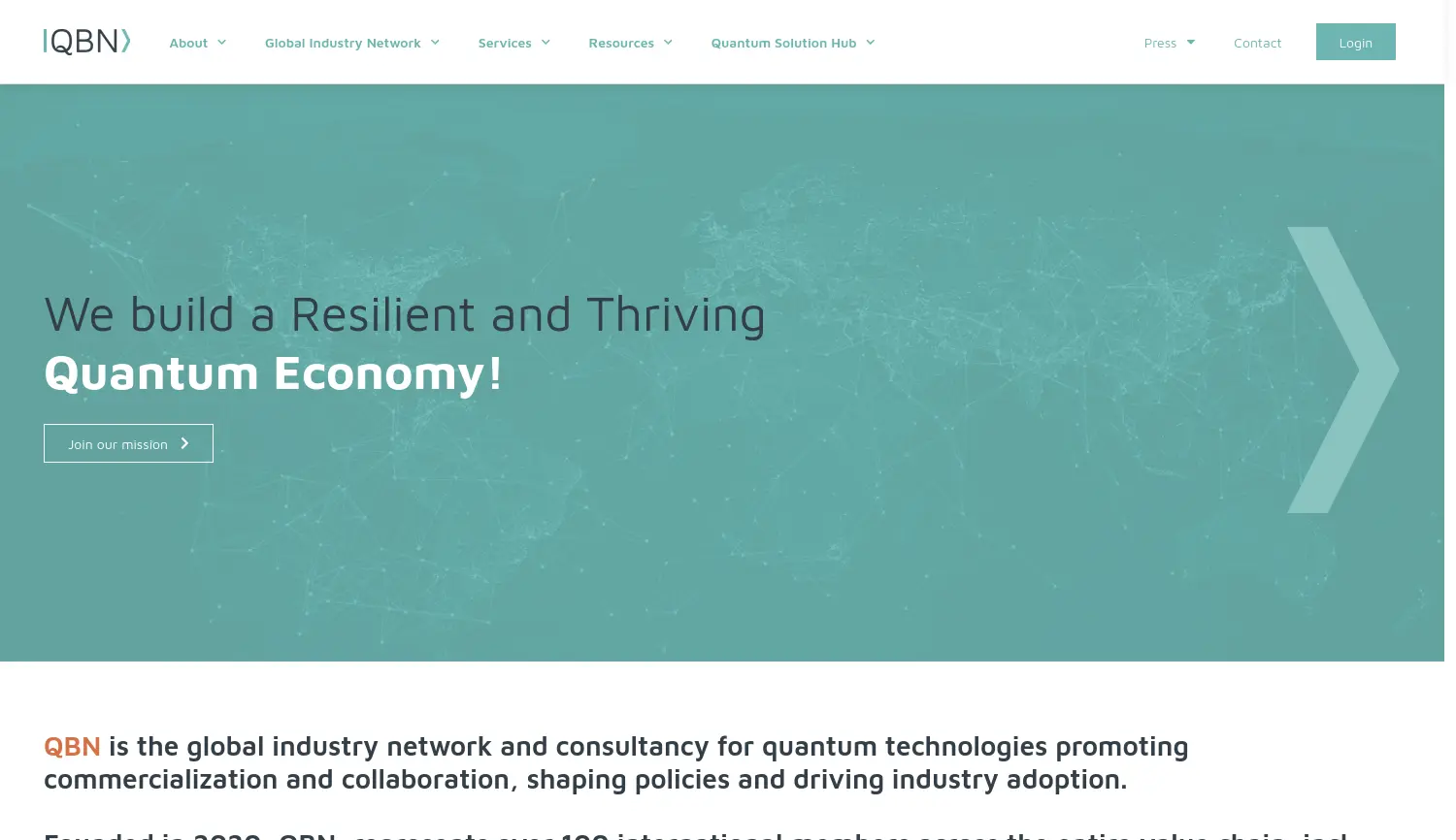 Website-Screenshot von QBN