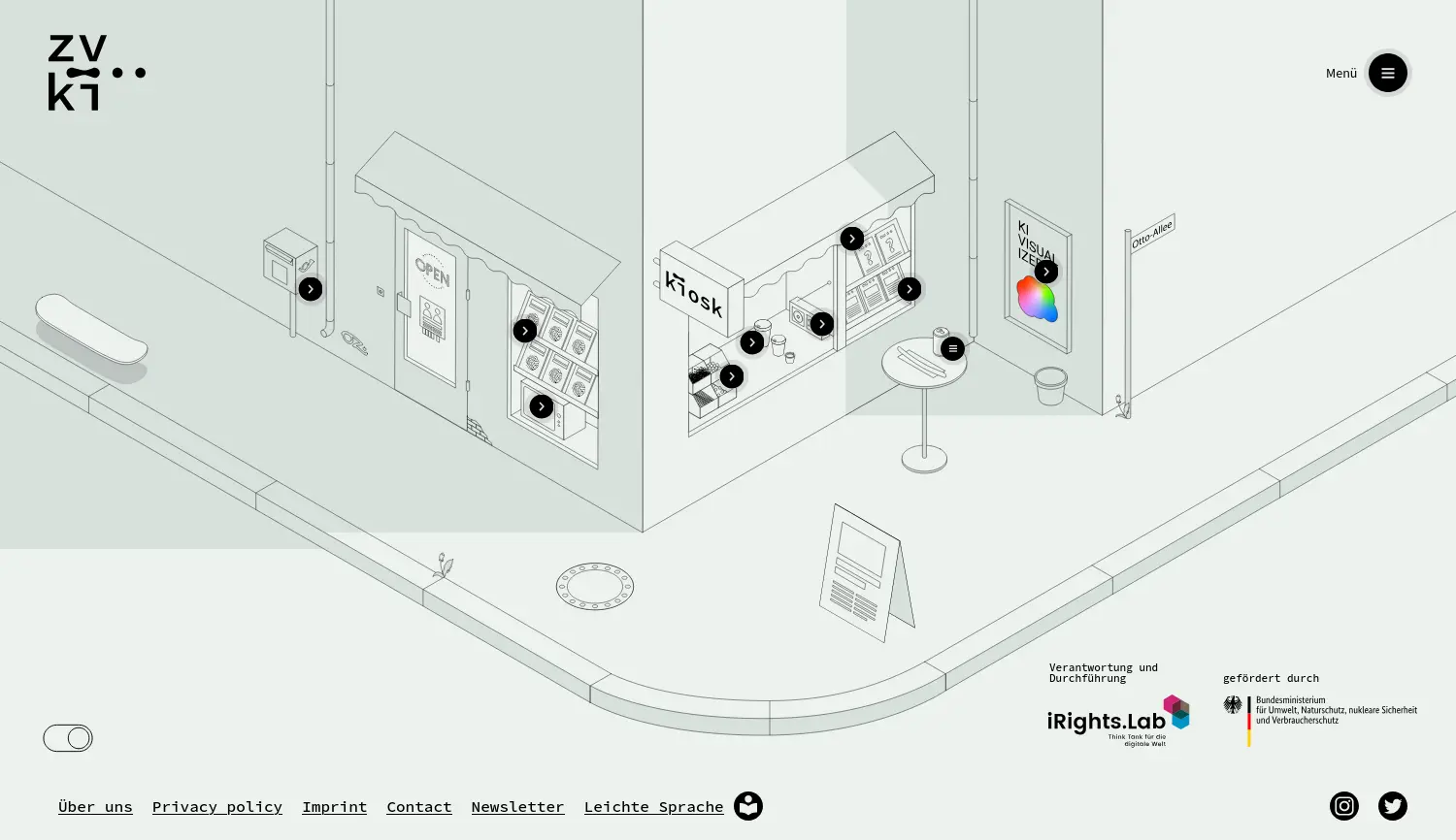 Website-Screenshot von ZVKI