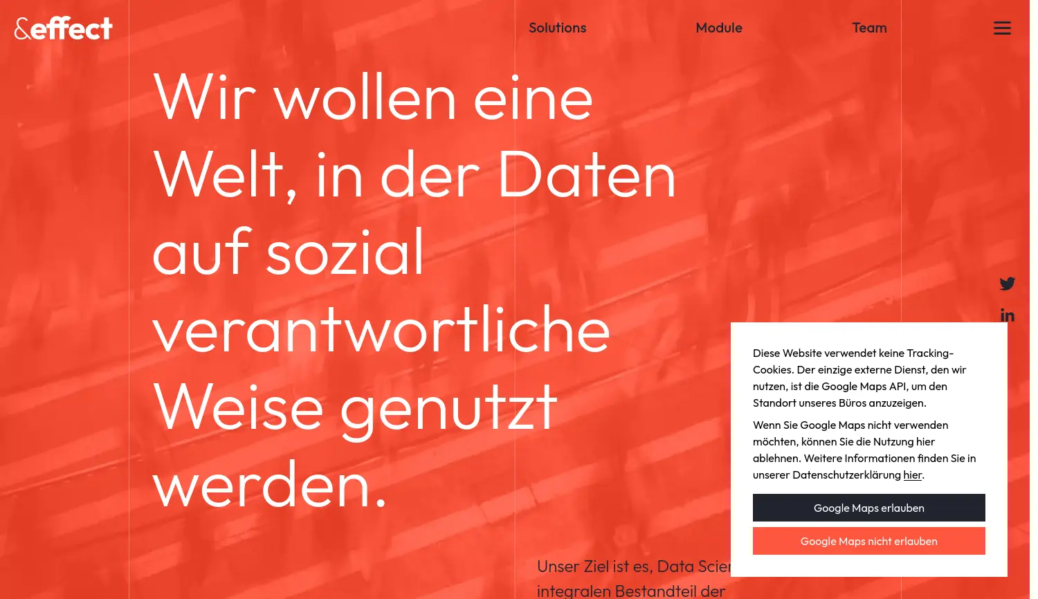Website-Screenshot von &effect