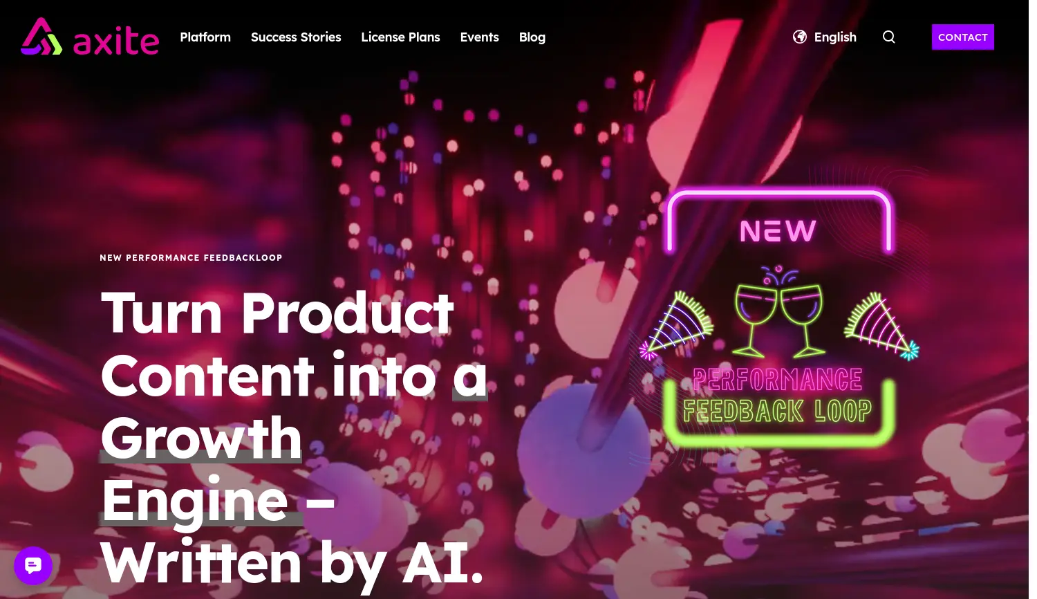 Website-Screenshot von AX Semantics
