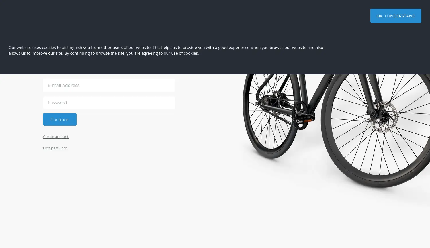 Website-Screenshot von Bike-ID