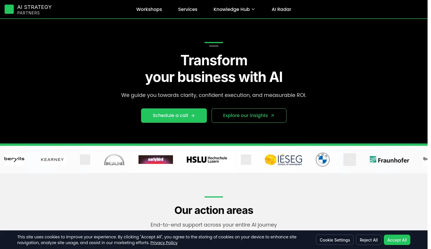 Website-Screenshot von Anacode