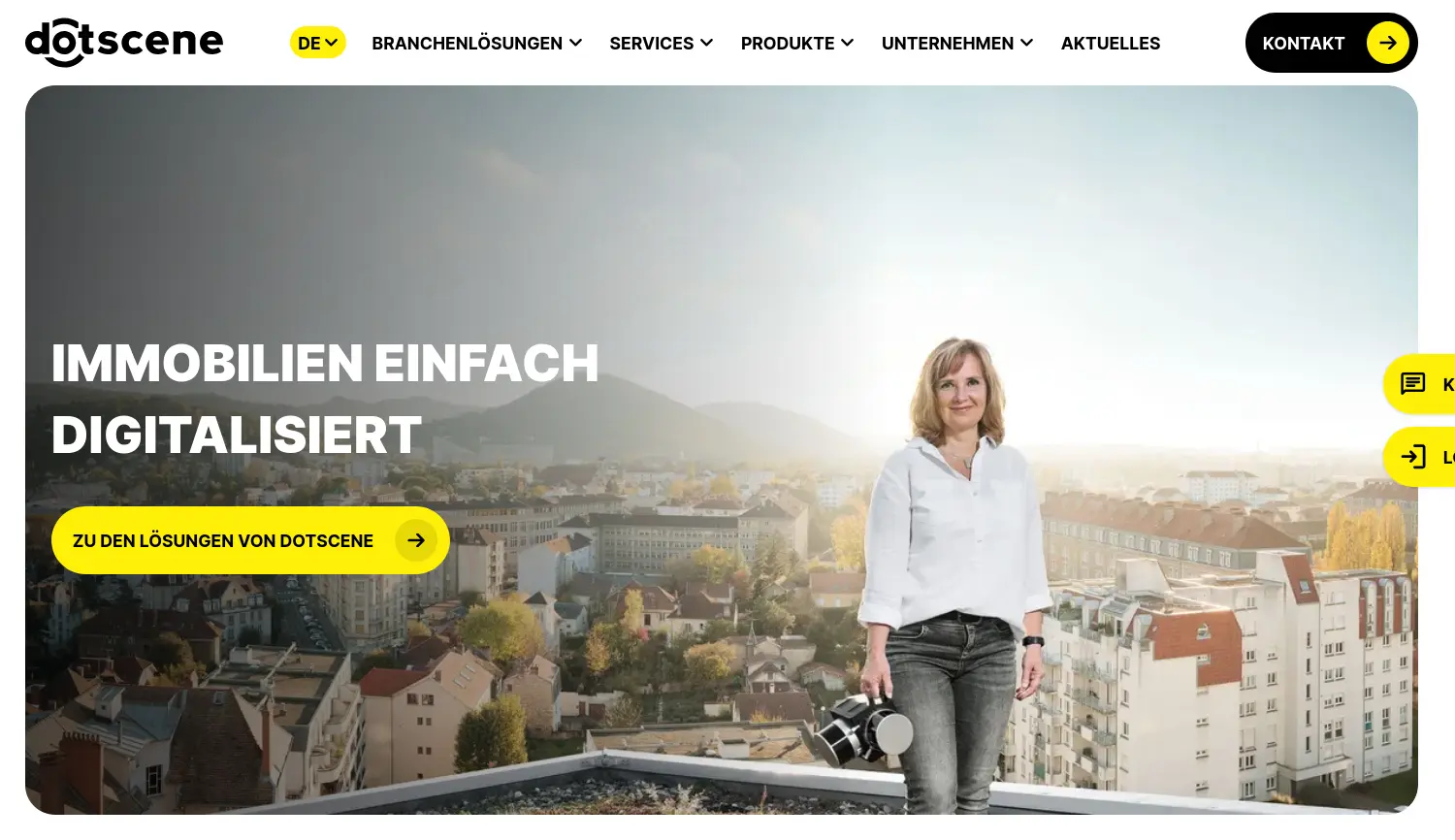 Website-Screenshot von Dotscene