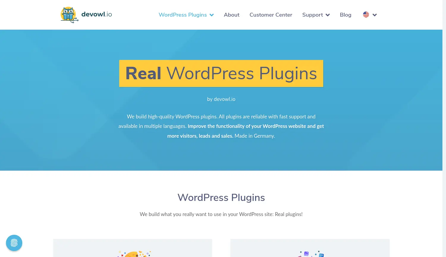 Website-Screenshot von devowl.io