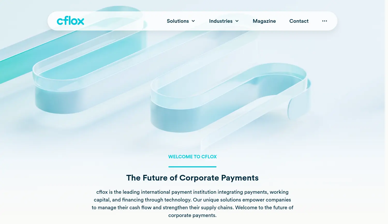Website-Screenshot von cflox