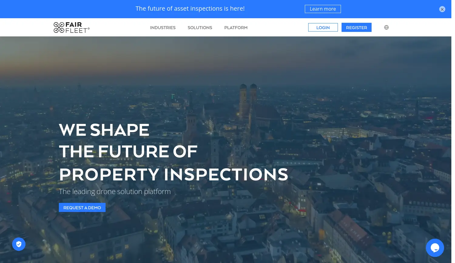 Website-Screenshot von FairFleet