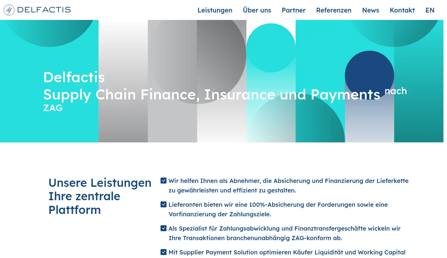 Website-Screenshot von DelFactis