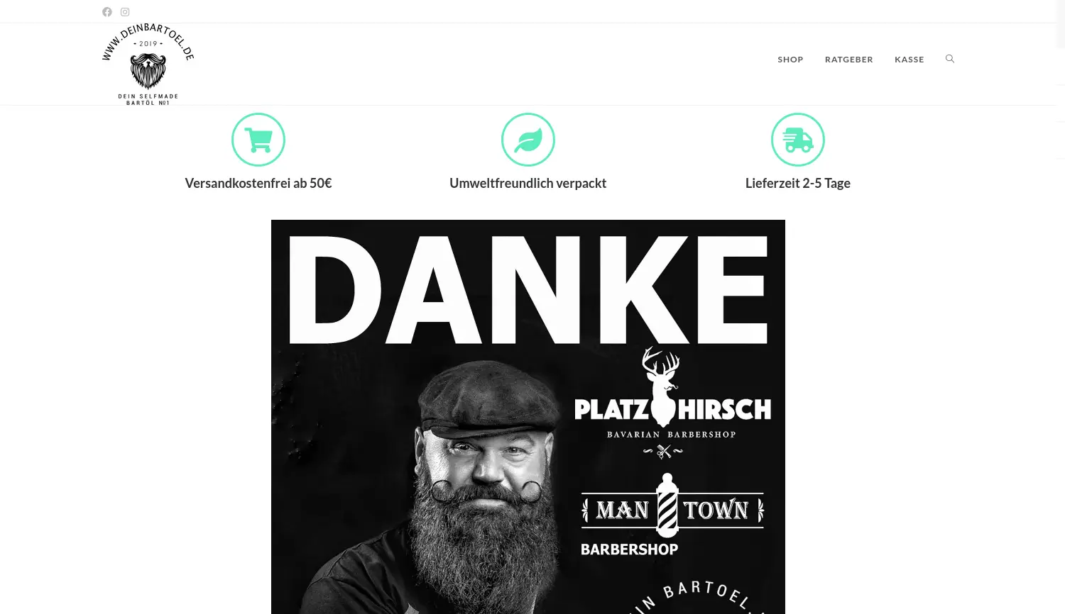 Website-Screenshot von DeinBartoel.de