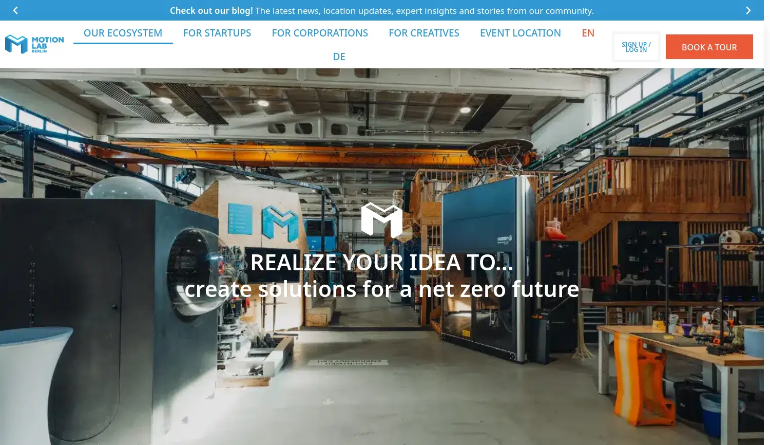 Website-Screenshot von MotionLab.Berlin