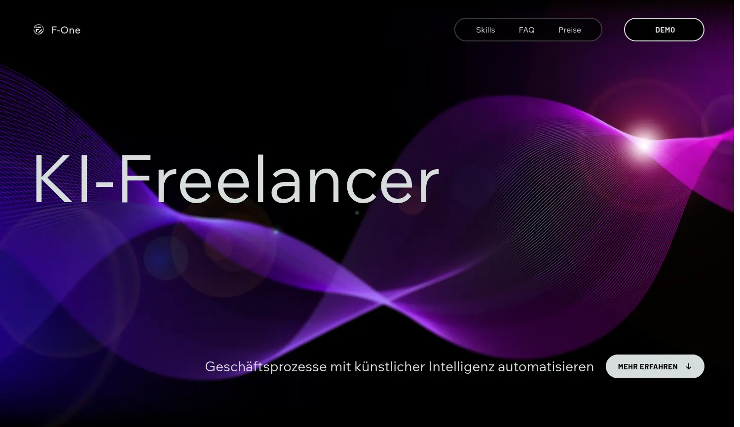 Website-Screenshot von F-ONE