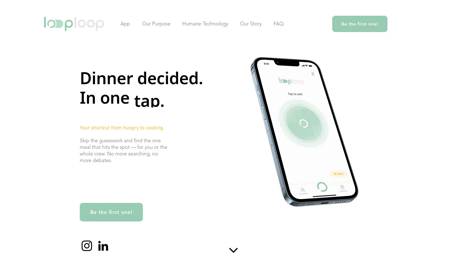 Website-Screenshot von looploop