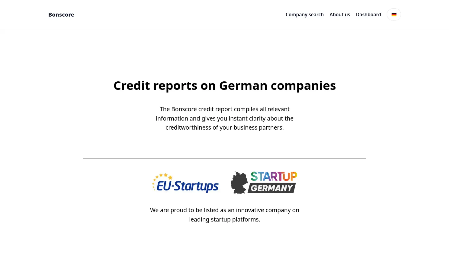 Website-Screenshot von Bonscore