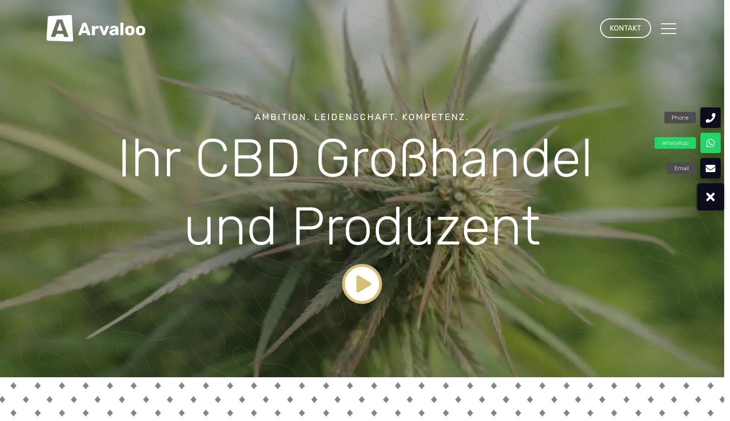 Website-Screenshot von Arvaloo