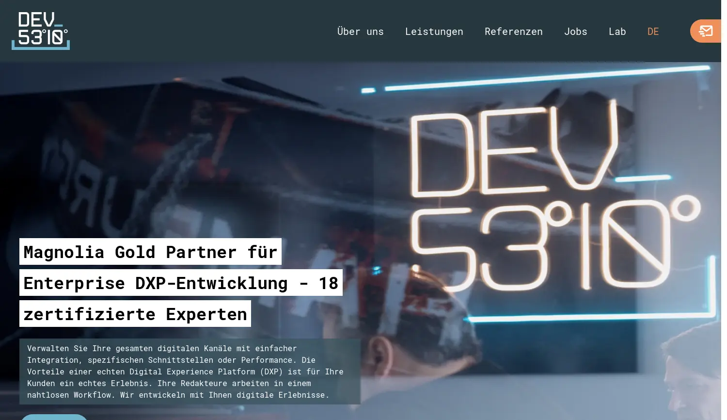 Website-Screenshot von dev5310